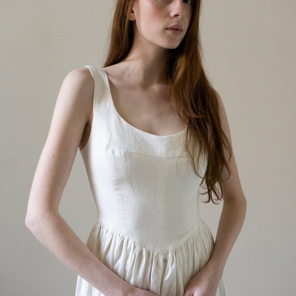 Ovate Hemlock Dress White - Women's S - Picture 2 of 5